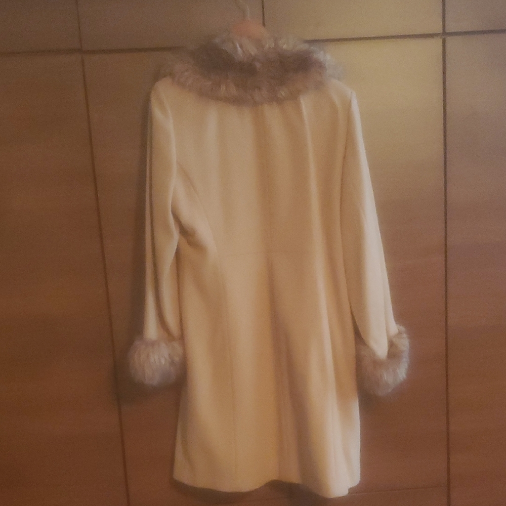 Esprit Tan Teddy Jacket with Faux Fur - Picture 5 of 8